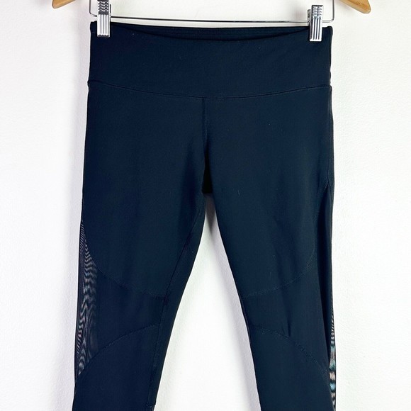 ALO YOGA MId Rise  Black Coast Legging Mesh Stirrups Size S - Picture 3 of 11